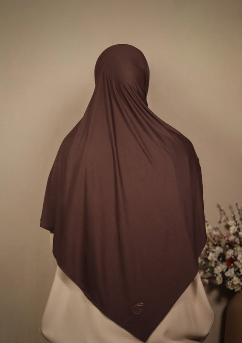 Bamboo Jersey Hijab Brownie