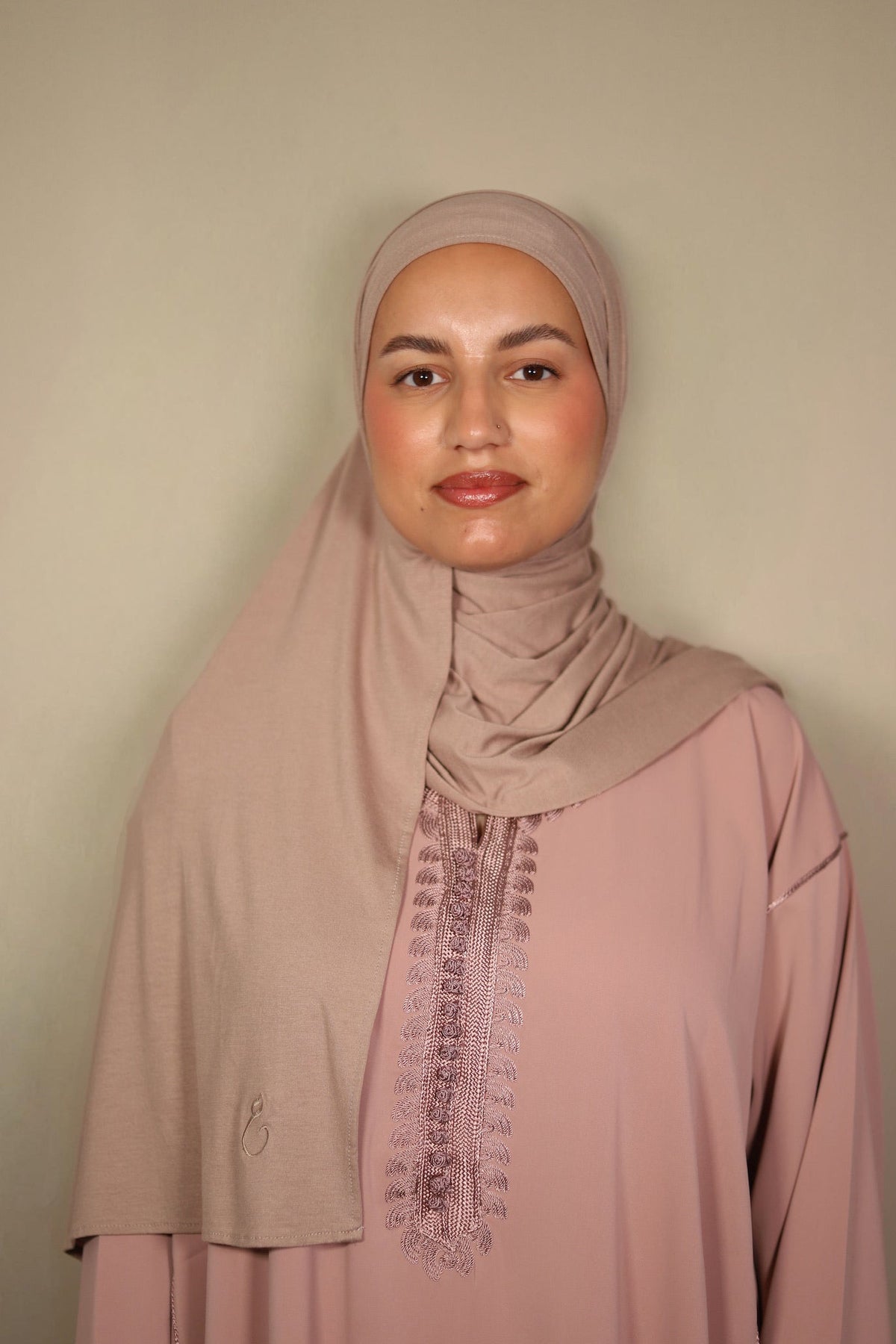 Bamboo Jersey Hijab Taupe