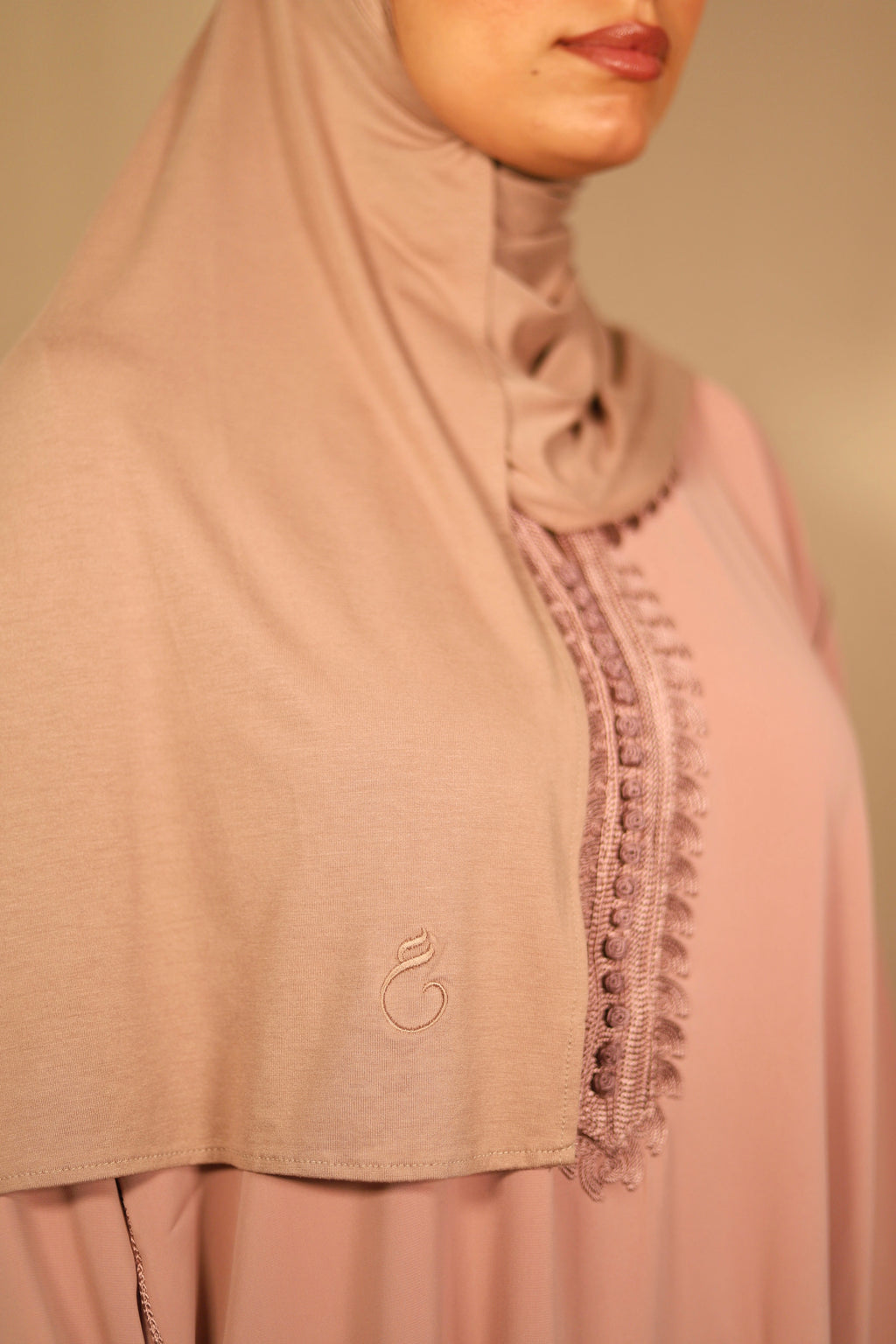 Bamboo Jersey Hijab Taupe