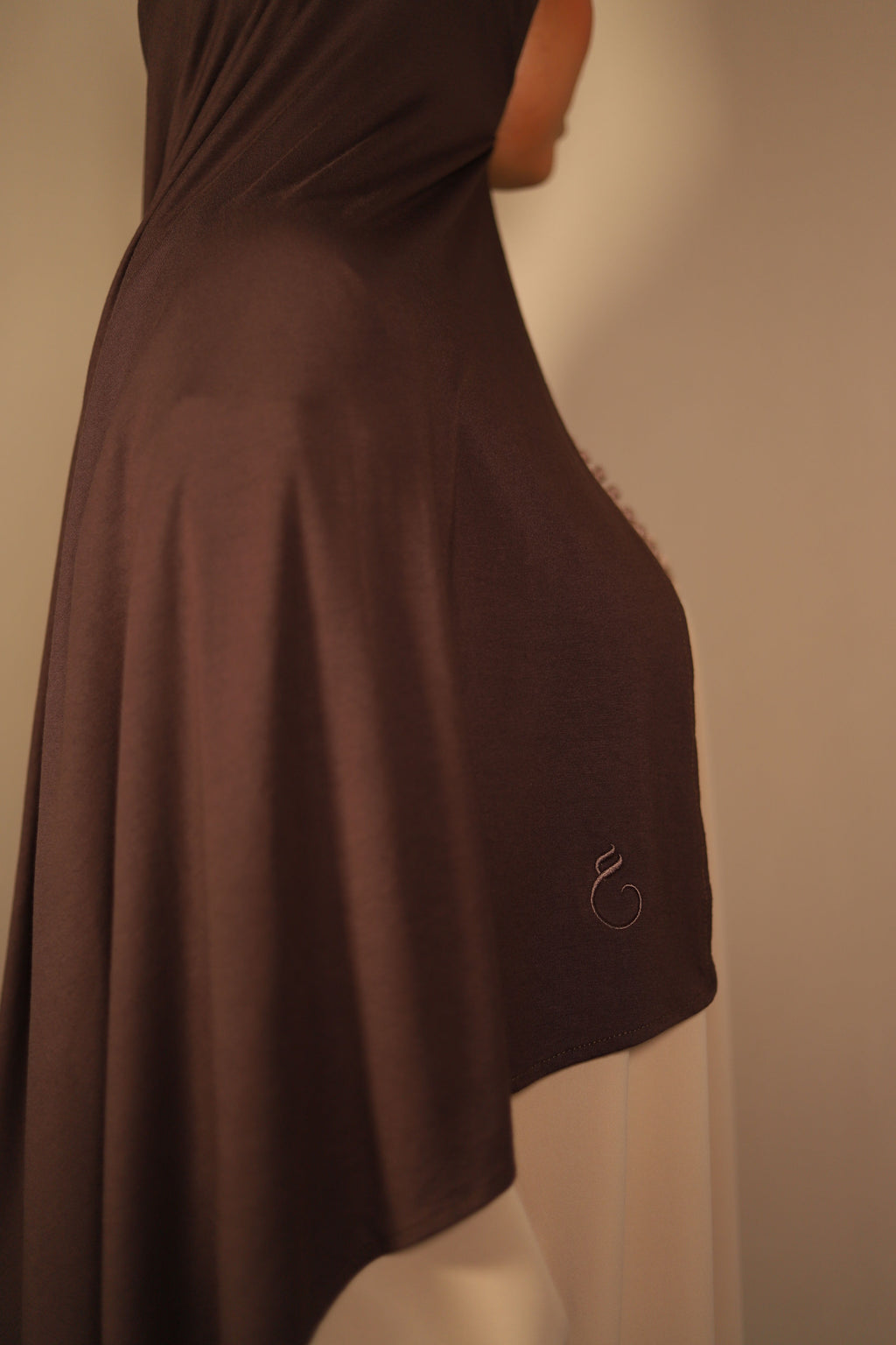 Bamboo Jersey Hijab Brownie